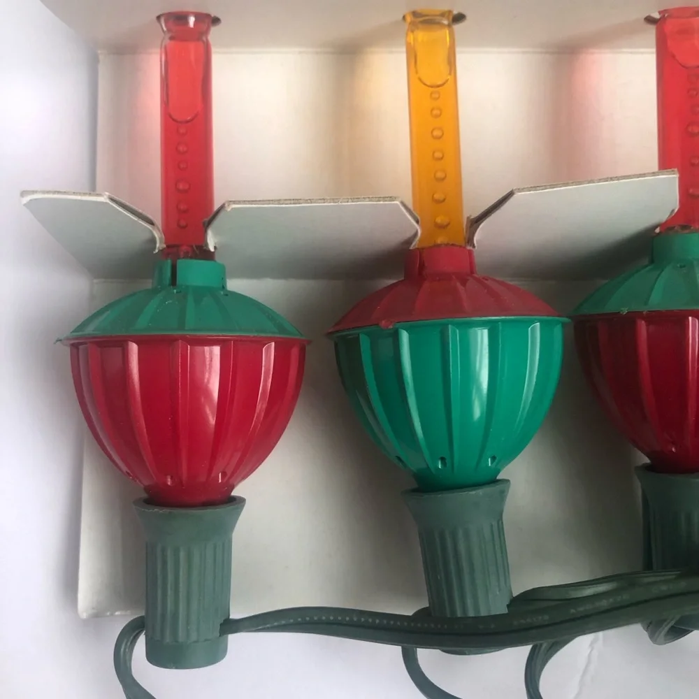 NOMA Expressions Bubble Lite Set Vintage 7 bulbs one doesn’t bubble